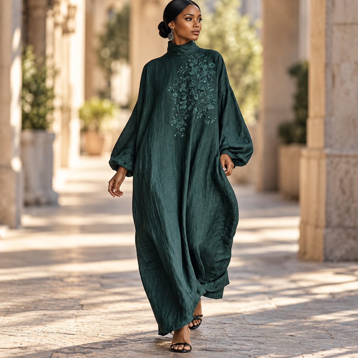 Skirts - Gedrukte, asymmetrische rok, enkele jurk in
