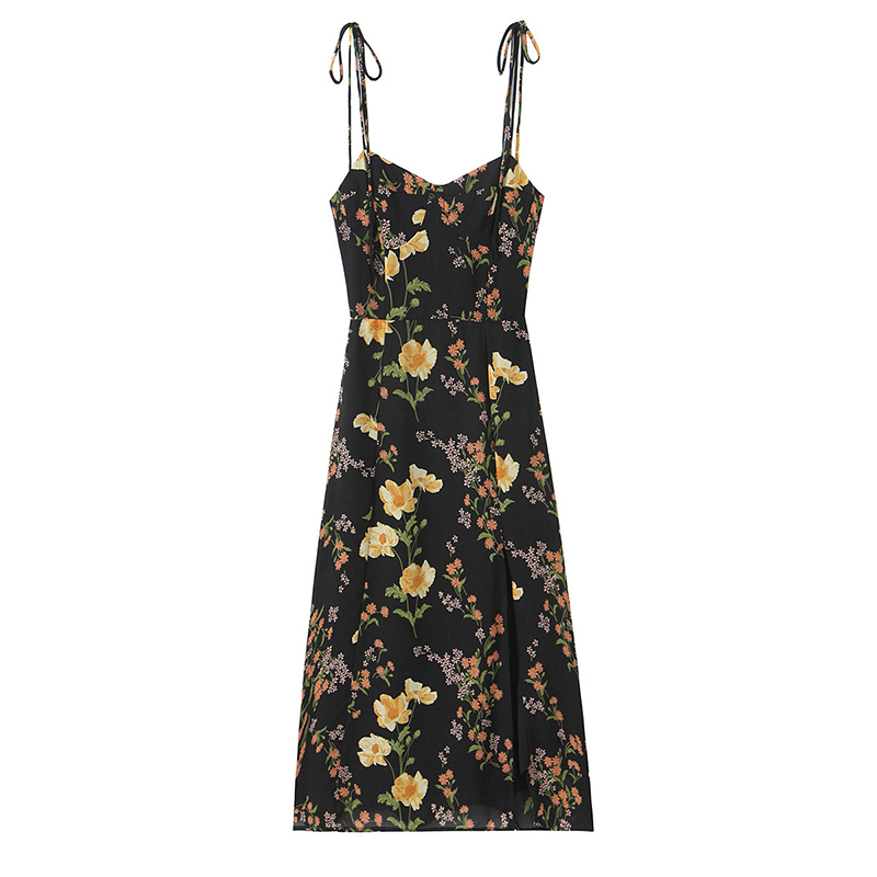 YENKYE Franse Stijl Vintage Bl - French Vintage Floral Midi Dress recensie en prijs