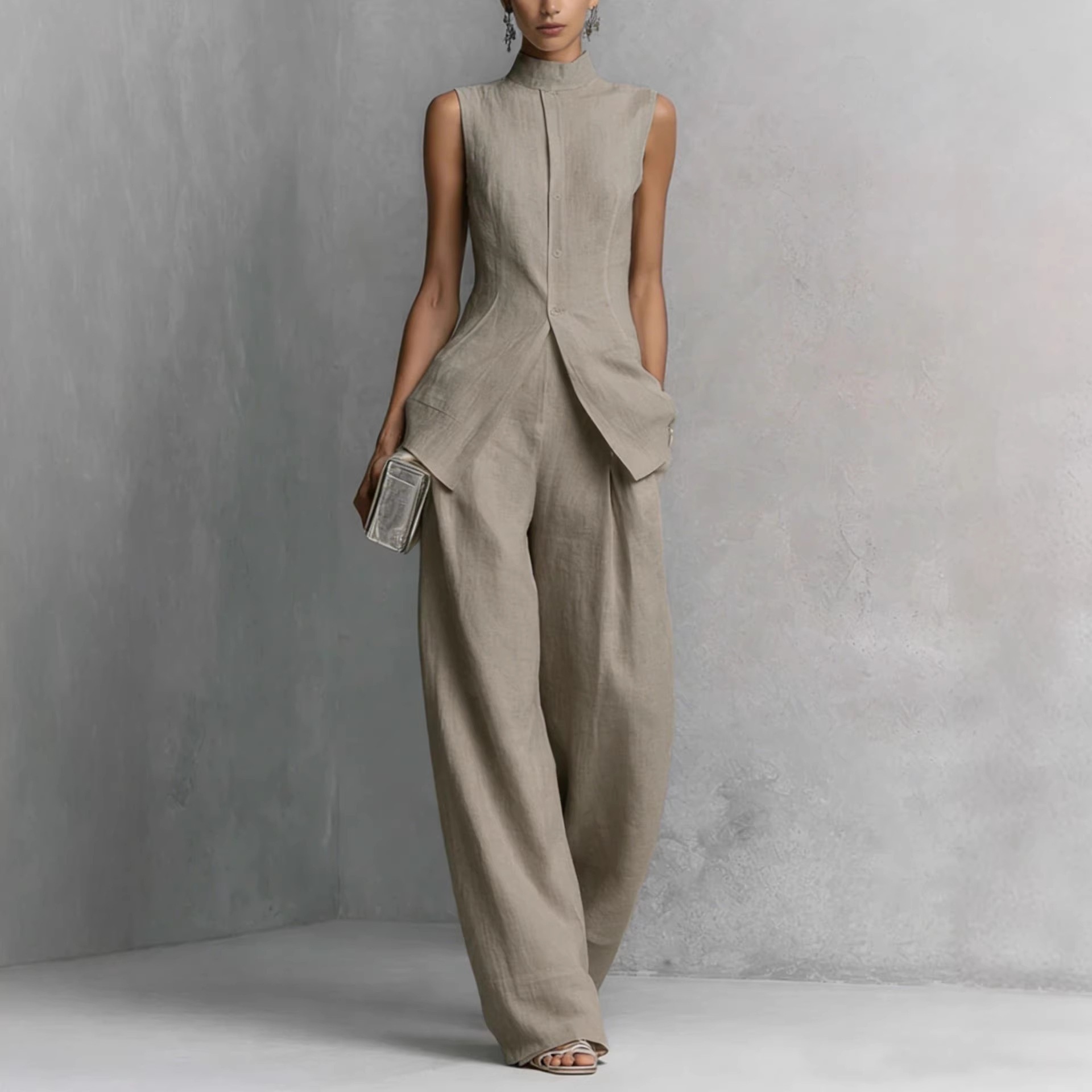 2026 Katoen-linnen overhemd, e - Casual Loose Linen Shirt Dress recensie en prijs