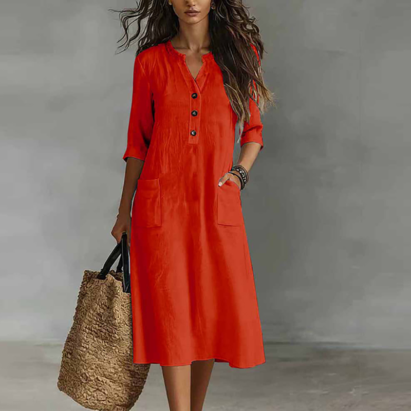 Dames casual effen kleur katoe - Boho Summer Beach Maxi Dress recensie en prijs