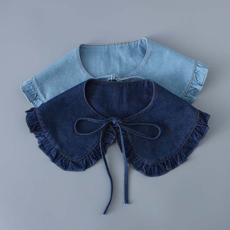 Zoete blauwe denim ruches, los - Blouses recensie en prijs